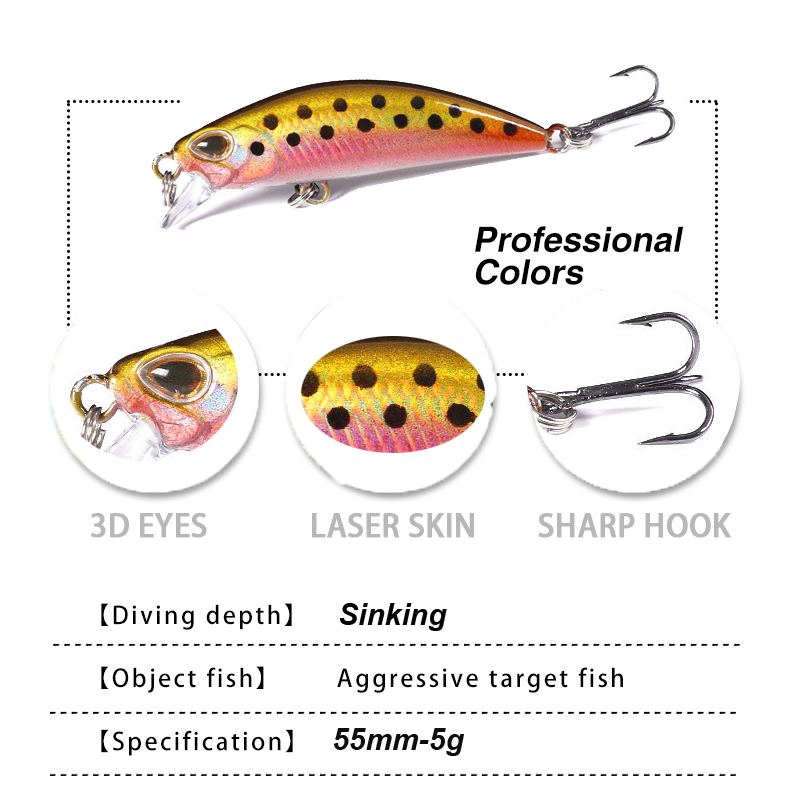 WESTBASS 1PX Micro Minnow Dụ 5 - đánh giá và giá Fishing Equipment Parts