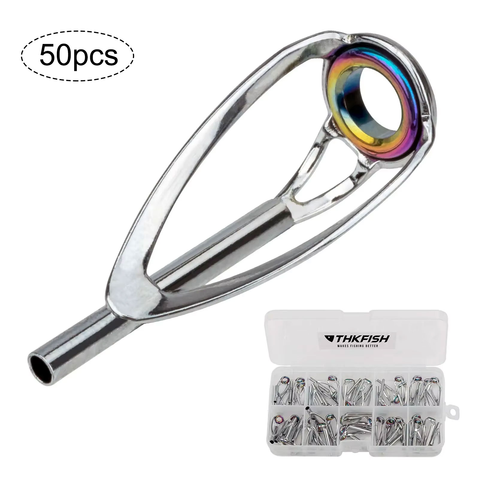 50pcs Fishing Rod Tip Top Repa - đánh giá và giá Fishing Equipment Guide