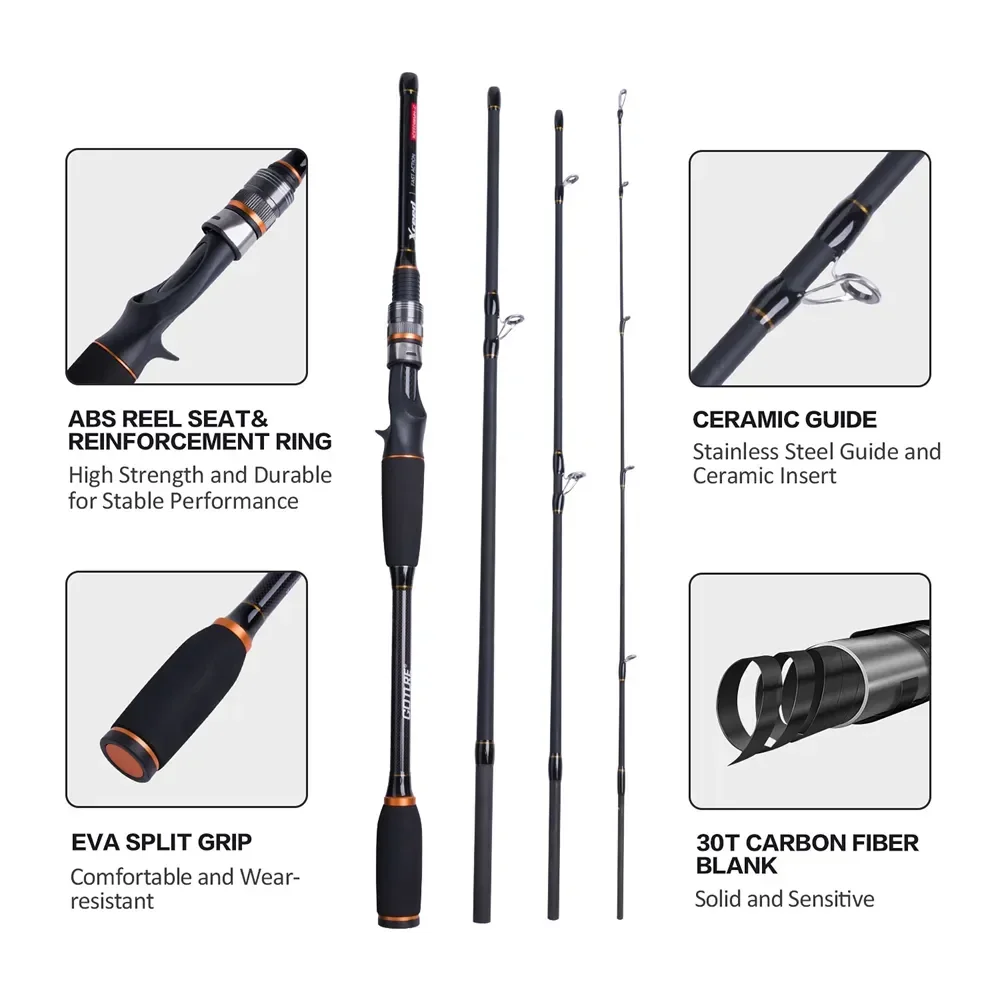 Goture Xceed 4 Setions Travel  - đánh giá và giá Fishing Equipment Guide